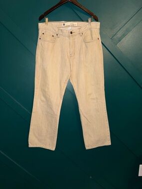 GAP Straight Fit Jeans - Beige Size 34x30 classic straight fit that always works